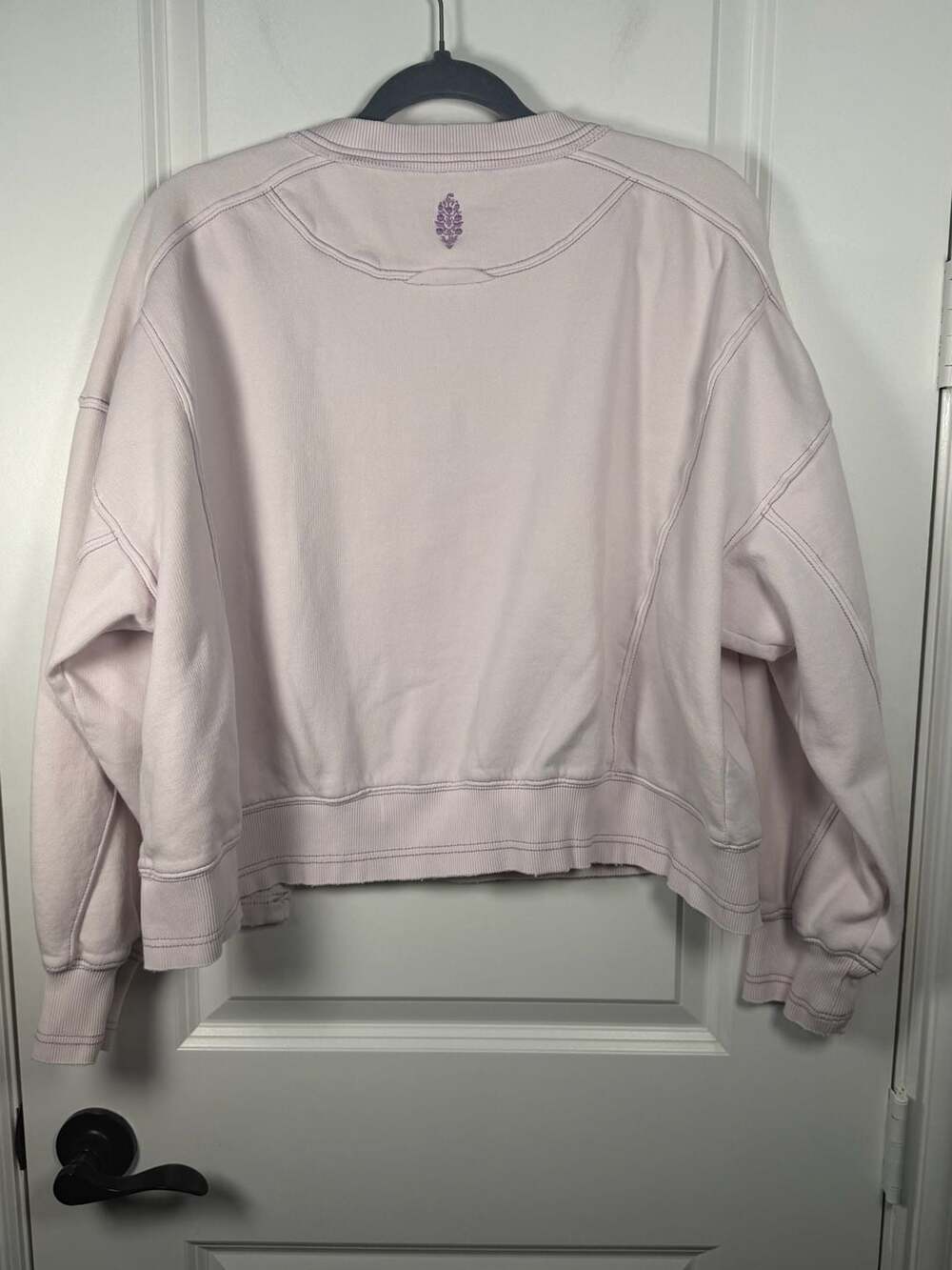 FP Movement by Free People Women's Pink Cropped Crewneck Sweatshirt - Picture 3 of 4